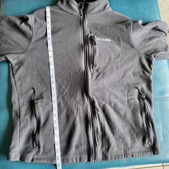 Columbia Men’s Dark Gray Fast Trek Full Zip Fleece size Large - Picture 4 of 9